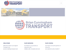 Tablet Screenshot of bctransport.ie